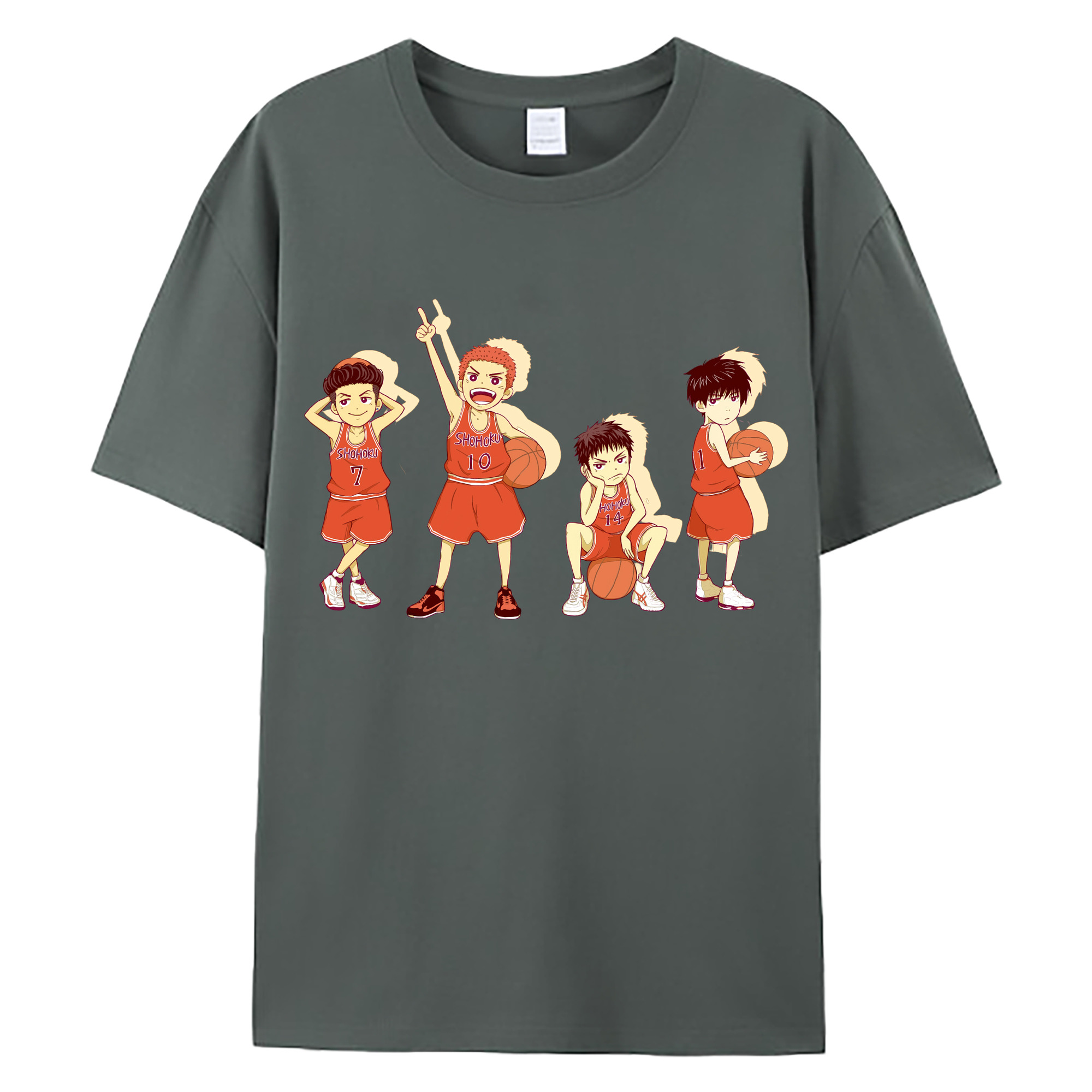 （画像用） SLAM DUNK／スラムダンク 綿100％ メンズ半袖Tシャツ｜肌触りやわらか＆通気性